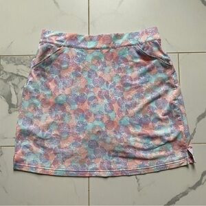 Peter Millar Women’s Performance Kate Sport Skort Womens Size M Pastel Pink Blue
